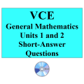 2016 VCE General Mathematics Units 1 and 2 - Short Answer